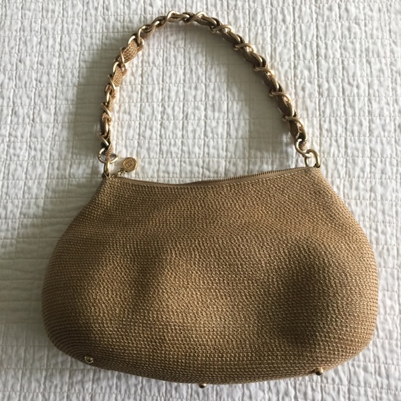 Eric Javits raffia chain link shoulder bag - Picture 6 of 14